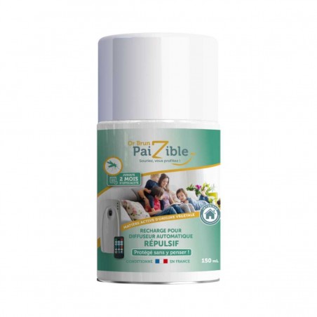 Recharge Insecticide Pyrèthre Végétal 150 ml pour diffuseur Intérieur Automatique