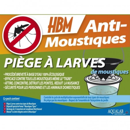 Piège à Larves AquaLab Anti-Moustiques - Prêt à l'emploi, Assemblé